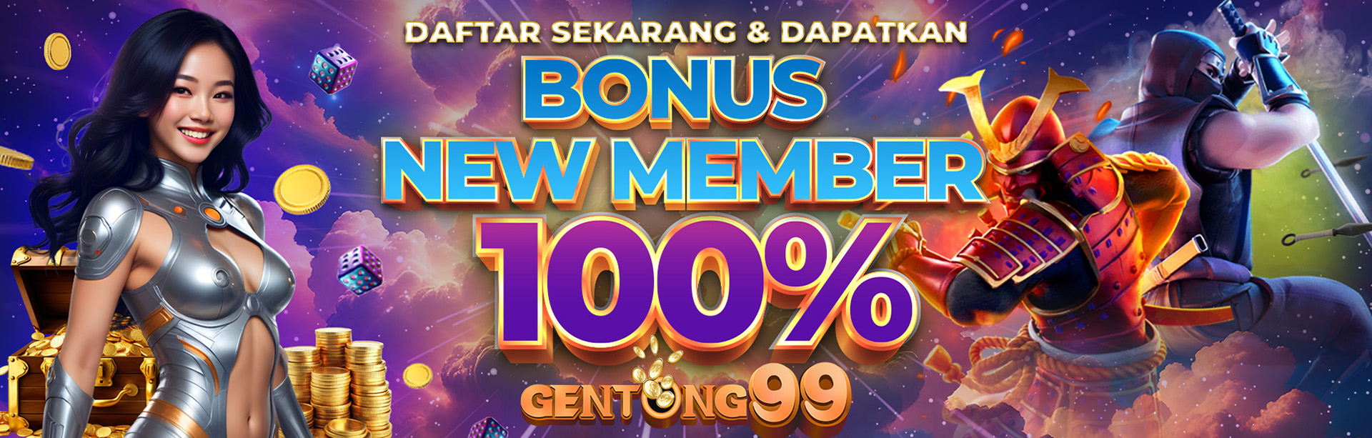 BONUS 100% KHUSUS NEW MEMBER